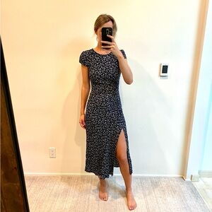 Reformation Frazier Dress Blue Floral Size 0
